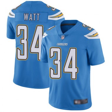 Los Angeles Chargers NFL Football Derek Watt Electric Blue Jersey Youth Limited  #34 Alternate Vapor Untouchable->women nfl jersey->Women Jersey